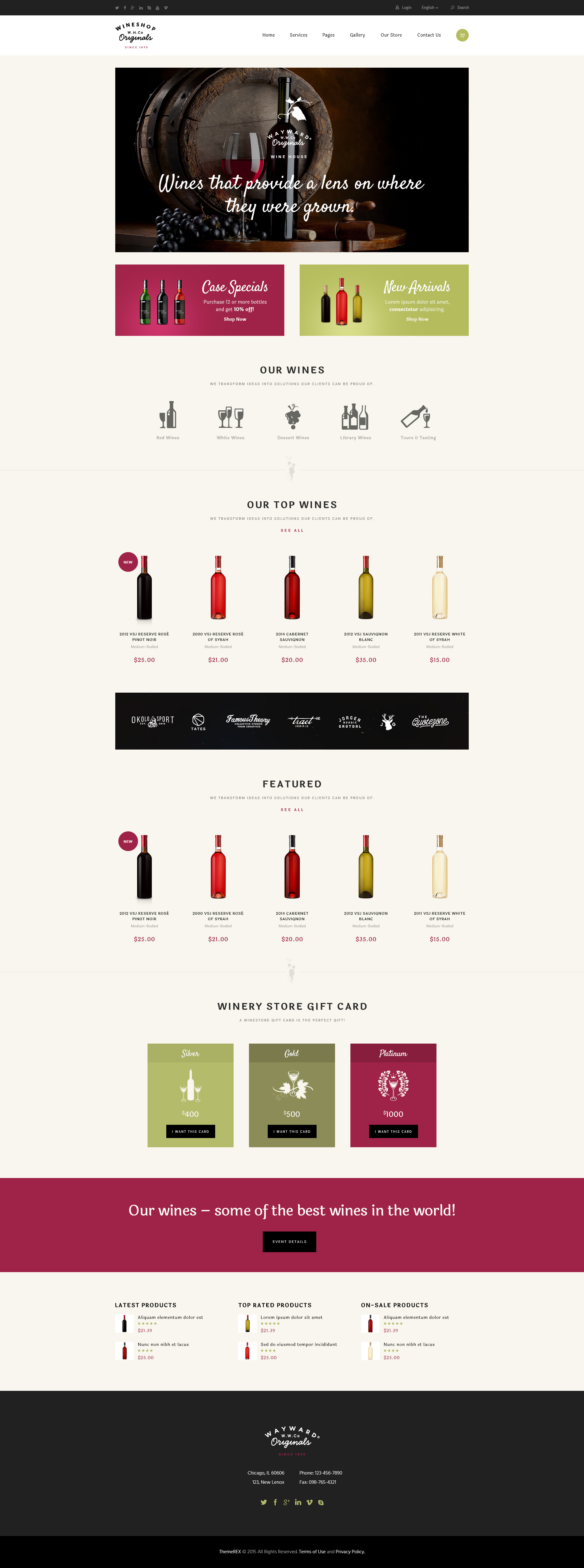 Food & Wine Online Delivery Store WordPress Theme by ThemeREX